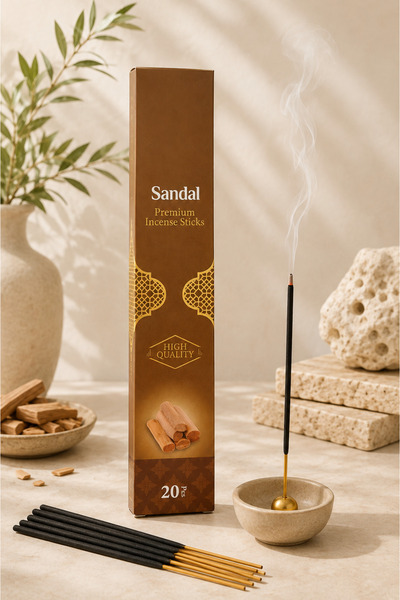 OrdoVeni Sandal Kokulu Çubuk Tütsü | Kalıcı Oda Kokusu | Premium Aromatik Tüt...