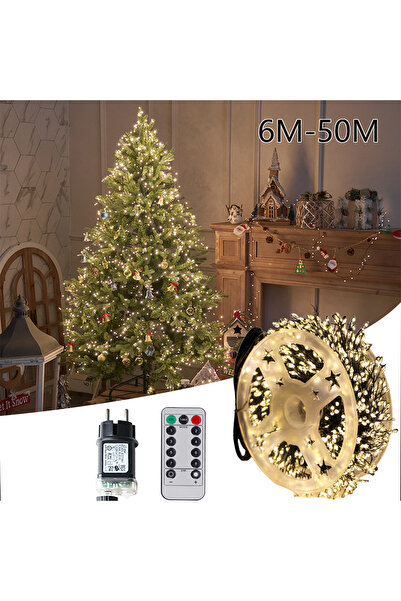 Choice 30m 900 LED US Plug Warm Light 6M-75M LED Cluster Firecracker String L...