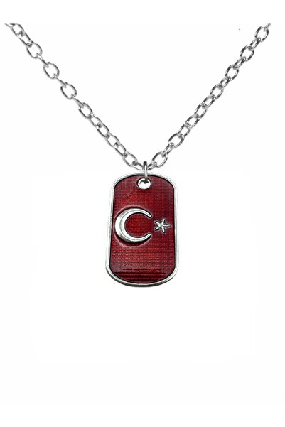 Herşey Nota Moon and Star Design Imprint / Pendant - Red Colored Unisex Meani...