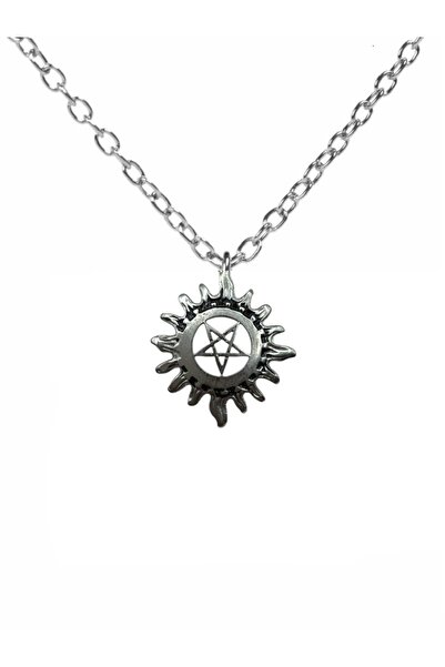 Herşey Nota Supernatural Temalı Kolye – 60 cm Zincirli, Gotik & Unisex Takı