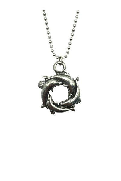 Herşey Nota Unisex Necklace with Dolphin Figure – Elegant, Meaningful, and Se...