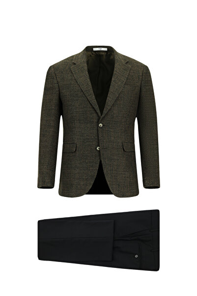 Kiğılı 6 Drop Regular Fit Standard Cut Wool Patterned Combination Suit