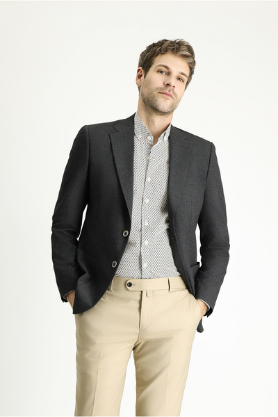 Kiğılı Slim Fit Slim Fit Classic Patterned Jacket