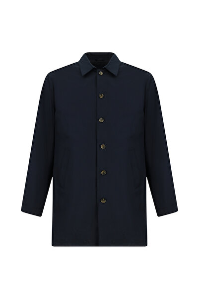 Abdullah Kiğılı Regular Fit Plain Overcoat