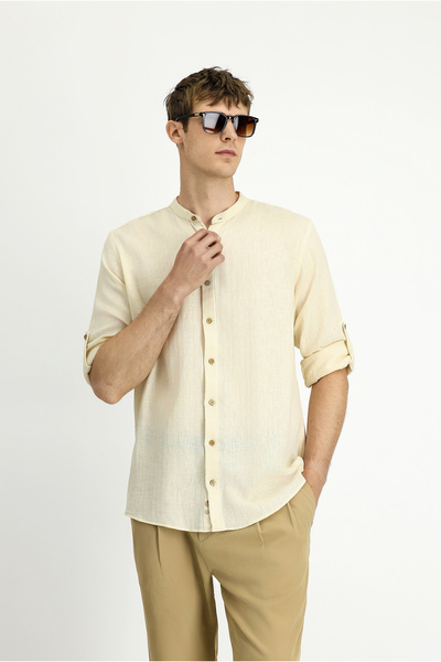 Kiğılı Linen/Cotton Shirt - 8683841363880