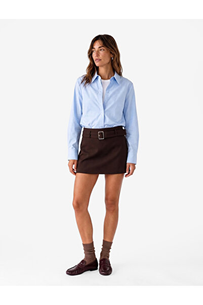 Koton Regular Fit Classic Collar Buttoned Long Sleeve Poplin Shirt