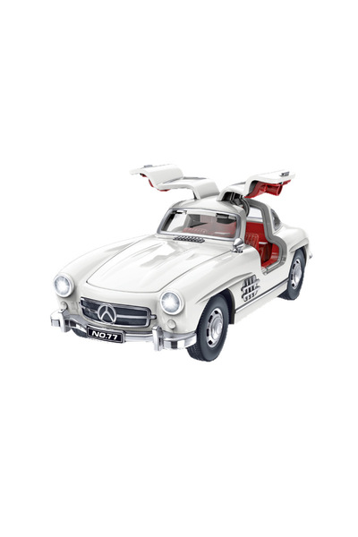 Choice WHITE 1:32 300SL for Benz Car Model Sound and Light Pull Back Children...
