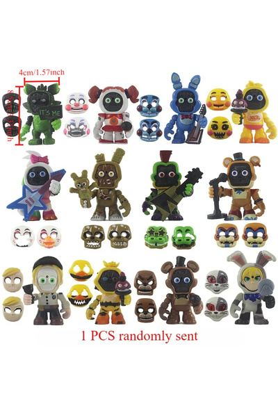 Choice 1 PCS randomly sent FNAF Panic Game Midnight Toy Bear Foxy Chica Fazbe...