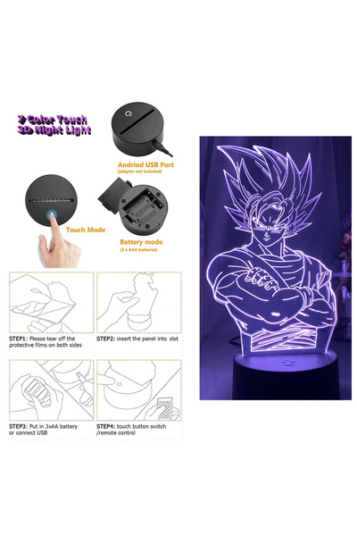 Choice1 Bandai 7 colors-Dragon 02 Dragon Ball Z Anime Figures Goku Vegeta Goh...
