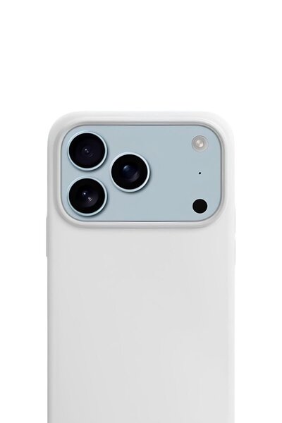 iPhone 17 Pro Max Liquid Lansman Silikon Kılıf İnci Beyazı