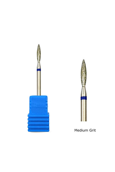 Choice1 H0210D-M HYTOOS Fine Diamond Nail Drill Bits Cone Shape Russian Mills...