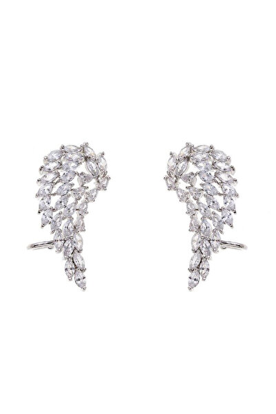 Choice E1507 Huitan Luxury Fashion Wing Earrings for Women AAA White Cubic Zi...
