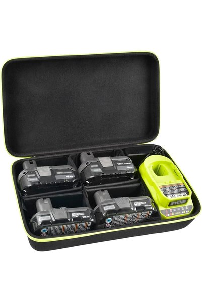 Choice black Case Compatible with Ryobi ONE+ 18V Lithium-Ion 4.0/ 3.5/ 3.0/ 2...