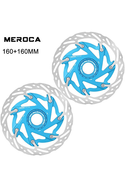 Choice3 BLUE-160-2PC MEROCA XR دوار قفل مركزي خفيف للغاية للدراجات 140 مم / 1...
