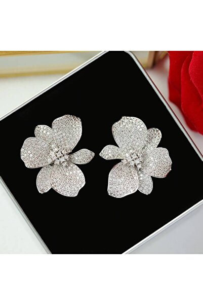 Choice1 E4460 Huitan Fancy Women Stud Earrings Silver Color/Gold Color Full S...