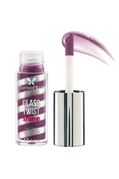 SensoPRO Milano Luciu de buze Glass Twist Shine, Prună Argintie
