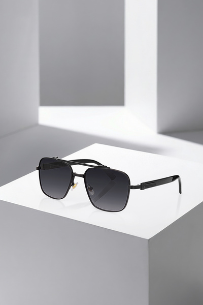 Polo Air Uv400 Protection Metal Frame Gradient Glass Men's Sunglasses Black C...