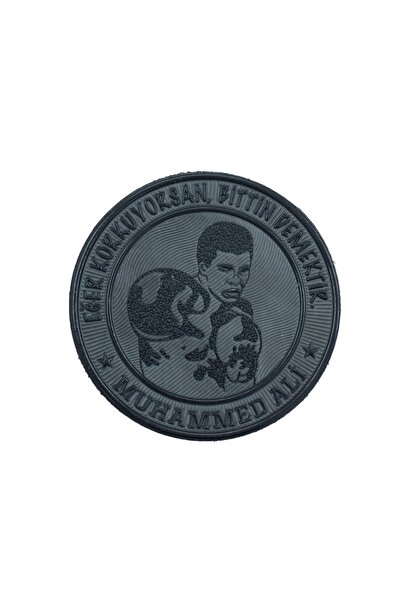 KORDAK Muhammad Ali Patch - "If You'Re Afraid, That Means You'Re Done" Gray S...