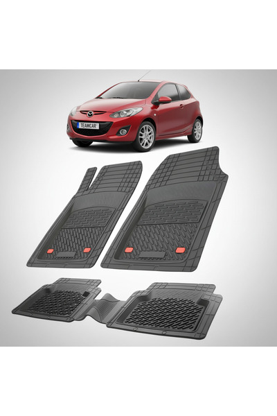 TEAMCAR Πατάκια δαπέδου συμβατά με Mazda 2 DE Facelift 3-θυρο Χάτσμπακ 2010-2...