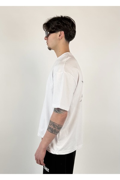 zaee 2M motive Taşlı Oversize T-shirt