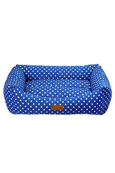 4Dog Deluxe Μεσαίο Αδιάβροχο Κρεβάτι Κατοικίδιων 62x44x22 εκ., Μπλε, Πλενόμεν...