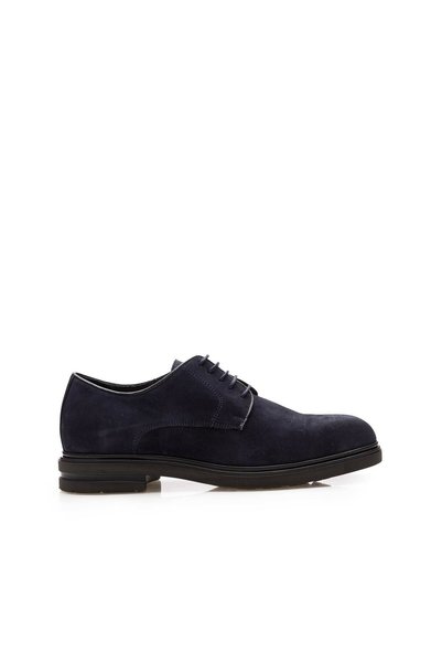 UrbanShoes Pantofi casual barbati din piele naturala, Leofex - 699 Blue Velur