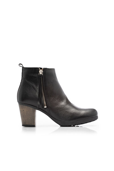 UrbanShoes Botine dama din piele naturala Leofex- 064 Negru