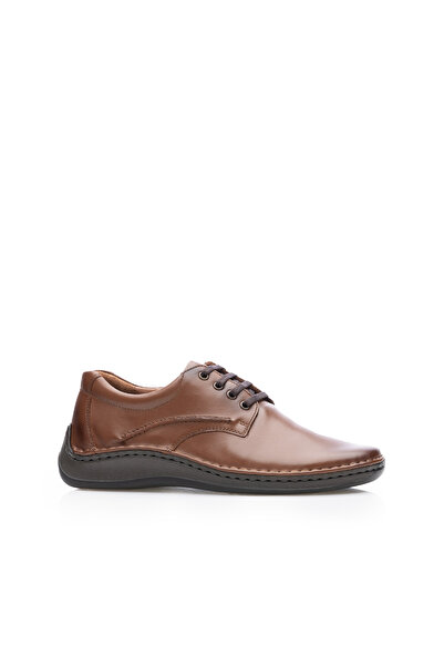 UrbanShoes Pantofi casual bărbați din piele naturală, Leofex - 918 Cognac Înc...