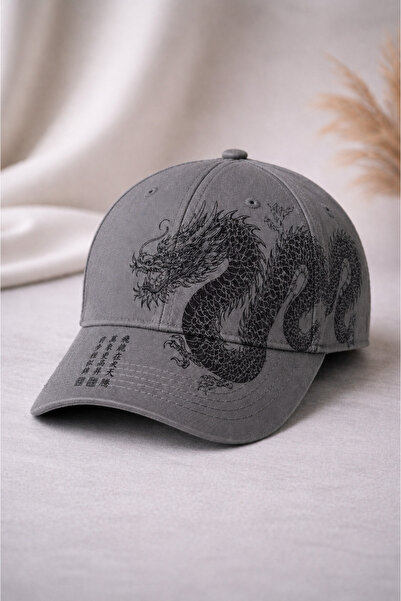 Nulivez Ejderha Desenli Unisex Şapka Japon Stil Streetwear Baseball Cap