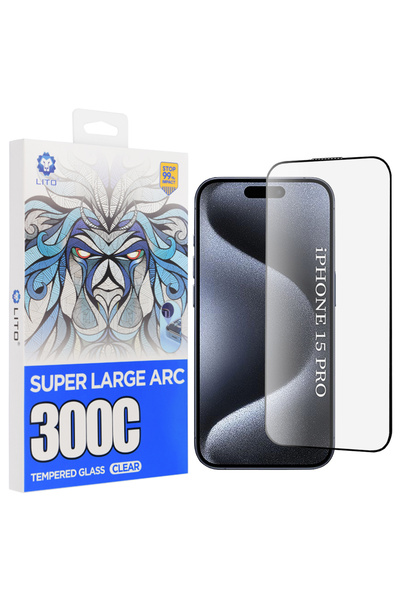 Lito Protective film for iPhone 15 Pro, Transparent; Shockproof, transparent