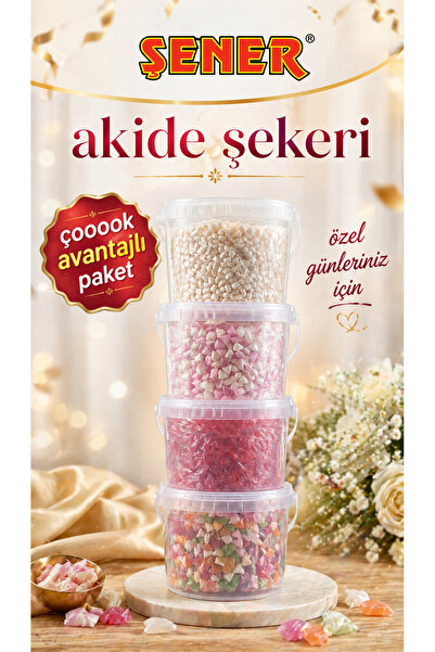 Şener AKİDE ŞEKERİ AVANTAJ PAKET TARÇIN-NANE-MEVLÜT-İSTANBUL AKİDE TOPLAM 22 KG