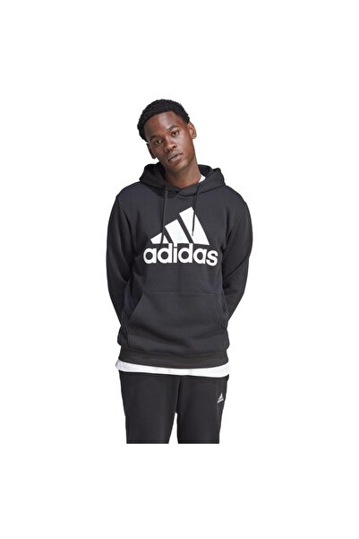 adidas Hanorac din fleece pentru bărbați, cu logo mare, XL