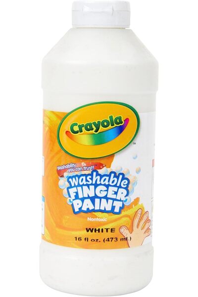 Crayola Washable Finger Paint, 16 Fl Oz, White