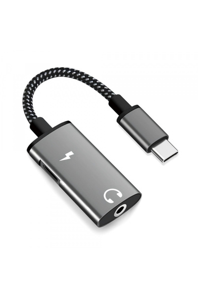 Stef's Cat Προσαρμογέας Ήχου USB-C - USB-C / 3.5mm AC22 AcustiCore, Γκρι