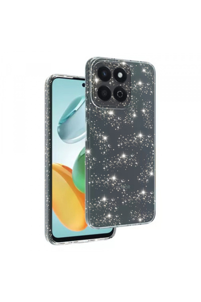 Techsuit Case for Honor X7c / 200 Smart, Techsuit, Sparkleskin, Transparent