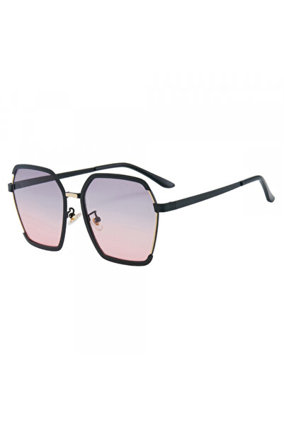 Techsuit Women's Sunglasses 191, Polarized, UV Protection, Black Grey Pink