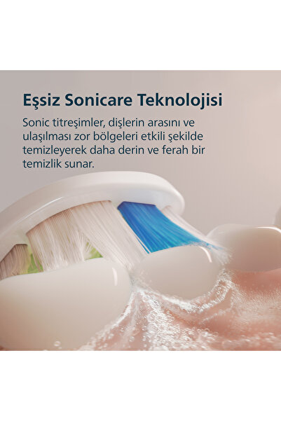 Philips Sonicare 5300 Şarjlı Diş Fırçası, 21 Gün Şarj, Seyahat Kabı, 2 Başlık, Beyaz, HX7108/03