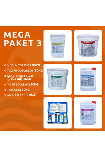 Havuzhane Havuz Bakım Seti Mega Paket 3