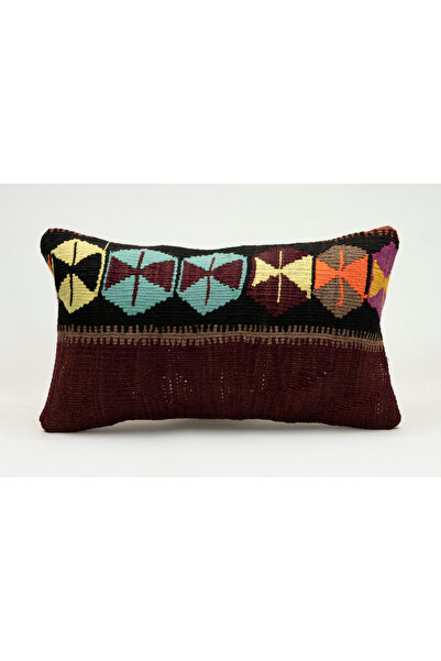 Kilim Whole Sale غطاء وسادة مصنوع يدويًا من السجاد القديم، صوف، 30x50 سم