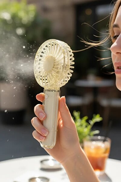 Miniso Lisanslı El Tipi Mini Fan Beyaz – Şarj Edilebilir Taşınabilir El Fanı ...