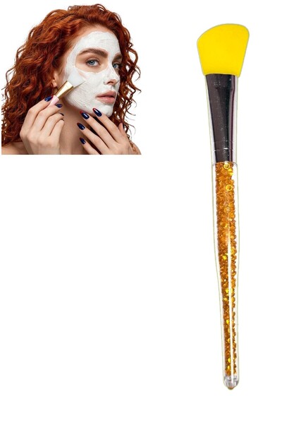 MIROE Luxury Glitter Handle Silicone Mask Brush - Hygienic Mask Application B...
