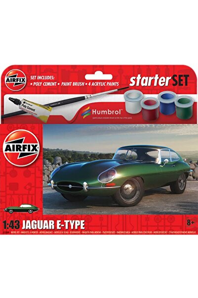 Airfix Set de constructie, Starter Set, Jaguar E-Type, 23 piese
