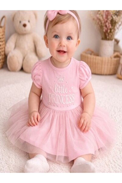 NS ATEİLER Little Princess Tutu Baby Girl Dress – Powder Pink Coral Princess ...