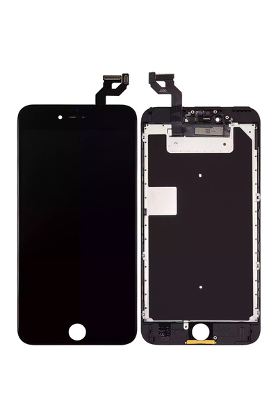 Apple Ecran cu placă metalică iPhone 6S Plus Aftermarket (Negru)