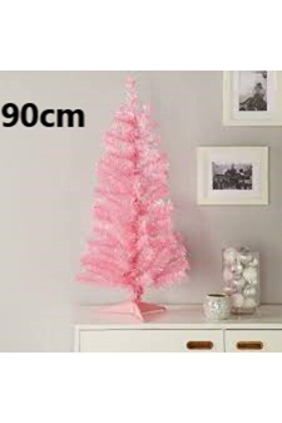 E-ANAMAG Τεχνητό Χριστουγεννιάτικο Δέντρο Ροζ, 90εκ., Πραγματική Εμφάνιση