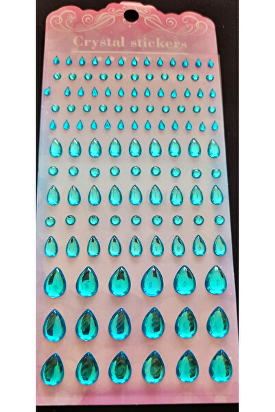 Modellino Kristal Sticker Charm Giraffe Yapışkanlı Choker Sticker Çıkartma Hı...