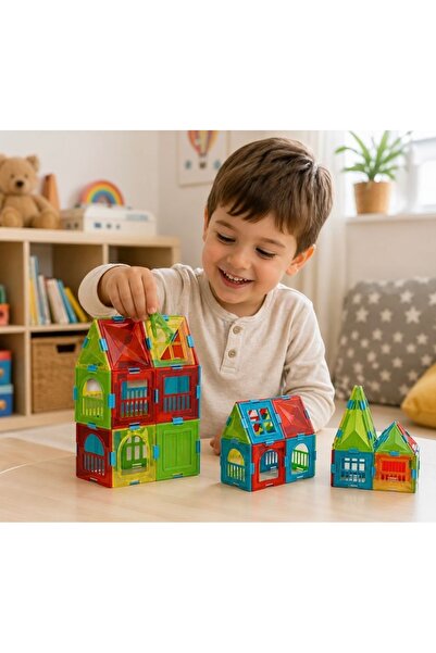 210 Parça Kristal Şehir Puzzle Seti – 3D Şeff