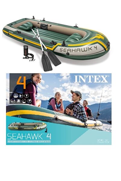 Empressco Yeşil Intex Şişme Seahawk 4 Bot Seti, 480 kg, 351x145x48 cm