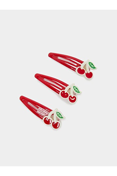 Styli Set of 3 - Kids Red Cherry Hair Clips