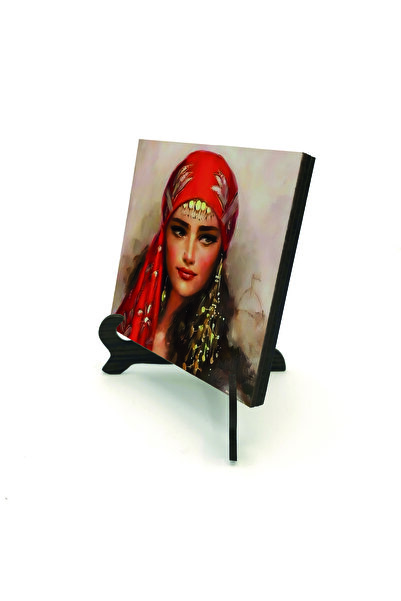 Sadrazam طاولة مكتبية نسائية مطبوعة من الخشب المضغوط MDF مقاس 10x10 KRT-112